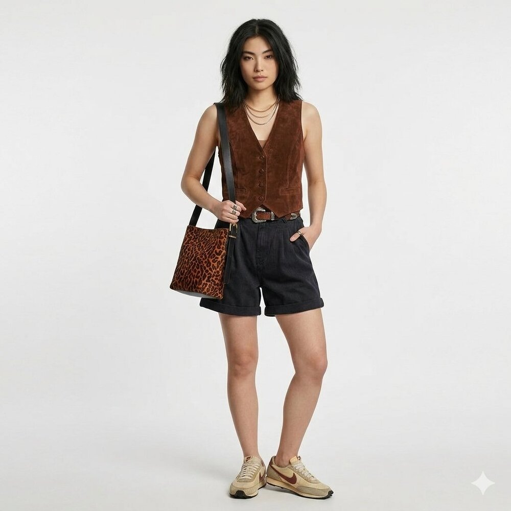 NWT Madewell - The Essential Mini Bucket Tote in Calf Hair